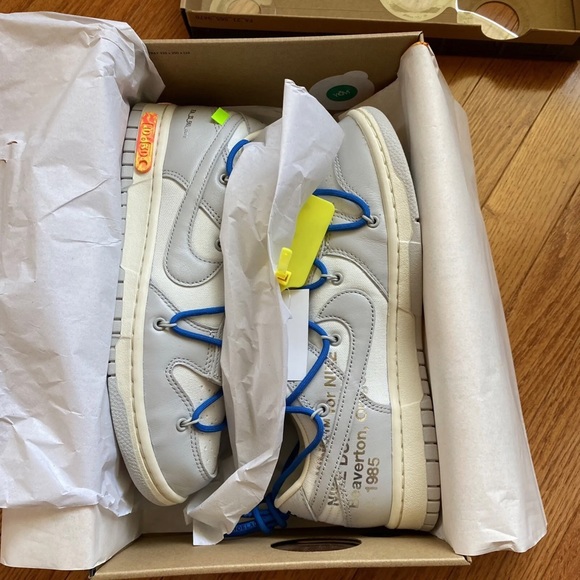 Nike Off White Dunk Low Size 8.5 Lot #10 Of 50 DM1602 112 - Picture 2 of 10